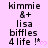 Pixelated text and heart symbols on a pink background with repeated patterns across multiple