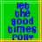 Green background with yellow lines and blue text reading 'let the good times roll' in pixelated font, two identical frames side-by-side