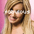 A four- shows a person with long blonde hair against a pink background, each displaying different pixelated text overlays