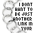A black-and-white animated icon featuring a chain of broken heart shapes with text overlays reading "I DONT WANT TO BE JUST ANOTHER LINK IN YOUR CHAIN OF BROKEN HEARTS".