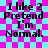 Pixelated text on a checkered background with visible artifacts in the right
