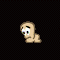 Animated sequence of a small beige cartoon figure with blue eyes and black eyebrows, transitioning from crawling to standing while white 'IW' text appears in the background.