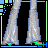 A 4x4 contact sheet of pixel art frames showing a cartoon woman with long curly hair and large hoop earrings, wearing a green top and yellow necklace, alongside text phrases like "glow down" and "i just wanna know you" in blue and green neon-style fonts on black backgrounds.
