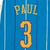Blue vertical striped background with yellow text 'PAUL' and number '3' repeated in two stacked sections.