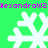 Green background with white snowflake icons and purple text reading "Alexandraw2" repeated horizontally at top and middle.