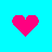 Six pixelated heart icons arranged in a , each on solid-colored backgrounds with varying heart colors