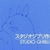 Blue background with three identical cartoon rabbit heads in profile, each with a small mouth and closed eyes, positioned left to right.