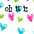 Pixelated heart-themed icon with text elements, featuring pink, green, and blue hearts on a white background.