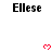 Pixelated text 'Ellese' appears in black on white background with red heart symbols animating above it.