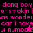 Pixelated text in bright pink on dark backgrounds with a small black figure at bottom center.