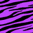 Animated sequence showing six distinct buddy icon designs: purple tiger stripes, rainbow gradient stripes, three pairs of sunglasses in green, blue, and purple frames, bright green leopard spots, a peace symbol with zebra stripes inside a teal circle, and an empty gray