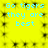 Yellow background with repeated cyan text "Go tigers they are best" in two , no visible animation changes