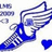 Blue and white pixelated icon of a character with large eyes, winged headpiece, and blue heart symbol on right side.