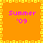 A static orange square icon with yellow pixelated border and four identical 'Summer '09' text blocks in purple.