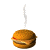 A 4x3 contact sheet of a rotating burger animation with steam rising from each frame, showing subtle variations in cheese and patty positioning across sampled frames.
