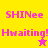 Pixelated text and star icons on a split-color background with animated color changes.
