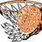 Pixelated basketball hoop with orange net and silver rim on left, green background with white text 'Northeast Basketball' on right.