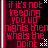 Pixelated red text on dark background with white checkered corner accents and vertical striped border.