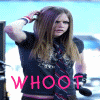 A four- shows a person with long brown hair in three and a cartoon monkey in the fourth, all with 'WHOOT' text
