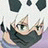 A 48x48 pixel animated buddy icon featuring a close-up of an anime-style character with white hair and green eyes, alongside text reading "Anime IM" on the right side against a black background.