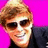 Pixelated image of a person with light brown hair and dark sunglasses against bright pink background, text reads RYAN SHCKLER BABEH!