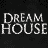A 3x3 contact sheet of animated frames from a Dream House promotional icon showing text and character portraits with varying grayscale tones.