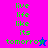 Pixelated green text on colored backgrounds with a small star icon, displaying 'live life like its tomorrow' in four variations.