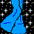 Pixelated animated contact sheet showing a cartoon character with brown hair and blue clothing against a starry background, repeating the phrase "will u will u be my Guy" in multiple frames.
