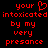 Red pixelated text on black background with heart symbol replacing 'o' in 'your' on left side.