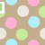 Brown background with pastel polka dots; text elements 'Miss', 'Pleasant Valley', and ':(' in pink and blue.