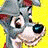 Four distinct cartoon dog head portraits in a , each with unique color schemes and expressions against solid backgrounds