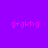 Purple background with repeated pink text 'gfgkhg' and faint star shapes, one gray rectangle in bottom-right corner.
