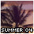 A pixelated image of a dark figure with outstretched arms against a gradient sky, with 'SUMMER 04' text below.