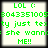 Four identical pixelated display green text on a white background with black borders, each showing 'LOL (:', numeric string, partial words, and 'ME!!'