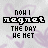 Animated contact sheet of a 48x48 pixel buddy icon showing text animation with purple heart background, displaying the phrase "noh I regret THE DAY WE MET" across multiple frames.