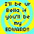 Four identical display pixelated text on a yellow and cyan spiral background with no visible animation changes