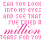 Pixelated pink text on white background with animated transition effect showing repeated phrase and blurred 'million' word.