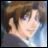 A pixelated anime-style character with brown hair and purple eyes on the left, next to a black background with white text "Anime IM" above smaller text "cOm" on the right.