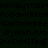 Animated sequence of dark green background with repeating pixelated text patterns and small black cursor-like shapes moving across the screen.