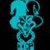 Animated blue cartoon character with jester hat, heart-shaped chest emblem, and stylized facial features on black background.