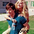 Two people embrace outdoors with text overlays changing across frames, set against a building and grass background.