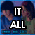 A four- of pixelated text over a blurred background showing two people, with white block letters spelling out "IT ALL COMES DOWN TO THIS Chasing Zoey May 2"