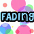 Pixelated icon with colorful overlapping dots and text reading "FADING DOTS" in blocky letters, featuring a purple heart symbol among the dots.