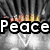 six distinct images with text overlays: 'Peace', 'Love', 'Bri', an eye, a heart surrounded by objects, and a blank space