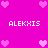 Pixelated pink background with white text and heart symbols arranged in a pattern