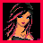 A 4-frame animated contact sheet showing a pixel art character and text elements on pink backgrounds with red borders, arranged in a 2x2 grid.