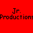 Red background with pixelated text 'Jr. Productions' repeated across four quadrants, each with a distinct light gradient effect.