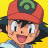 Pixelated cartoon character with red cap and green swirl, yellow background, open mouth expression.