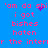 Blue background with pink pixelated text repeating 'i got bishes haten' and partial phrases, animated purple dots forming a heart shape near the top center.