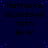 Dark blue background with scattered small purple dots, repeated text "Nathan's Obsessed with Girls" in black pixelated font across the